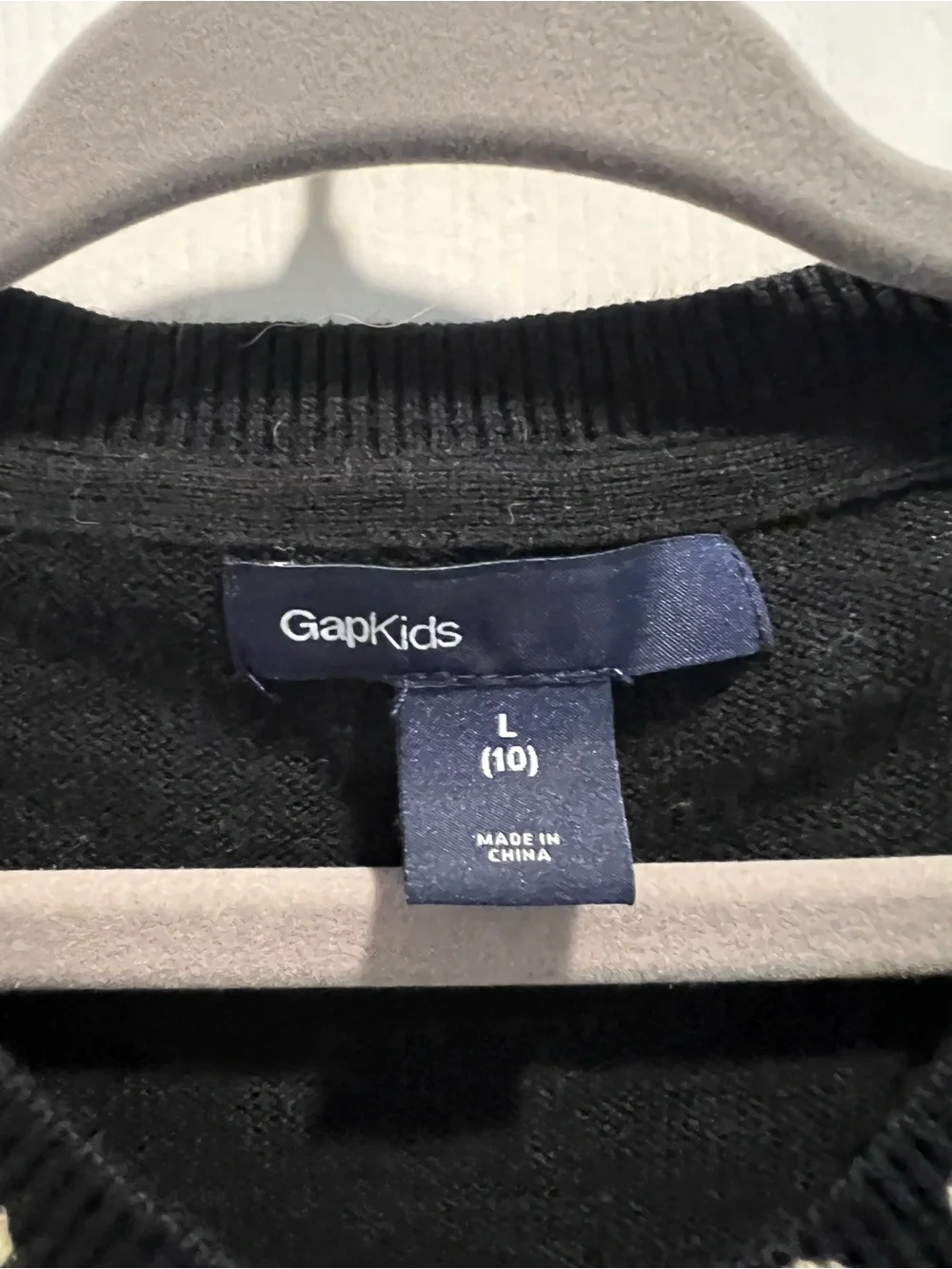 GAP Kids Black Crewneck Sweater
